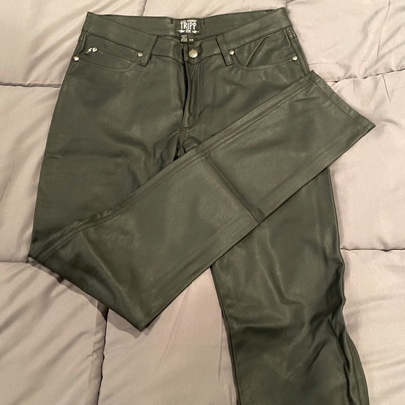 Tripp High Waist Faux Leather Pants (SIZE 9/29) - Picture 4 of 7